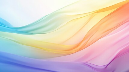 Obraz premium A sophisticated LGBT-themed background with a smooth transition of pastel rainbow colors, exuding elegance and harmony.