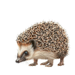 Fototapeta premium A Close-Up View of a Hedgehog with Spiky Brown and Black Fur