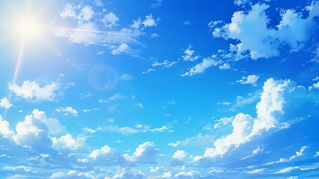 真夏の太陽と青空7