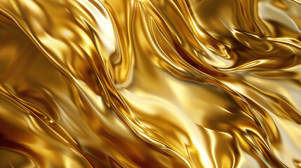 abstract gold liquid metal background
