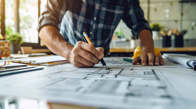 construction concept planning building