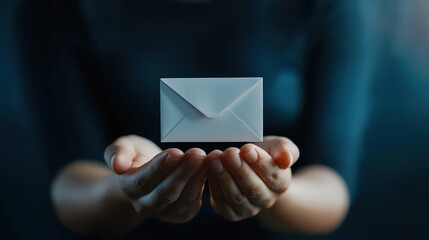 A person holding a fraudulent email from a fake government agency about identity theft