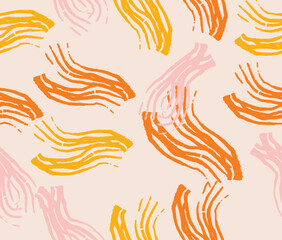 Obraz premium Design vector art seamless pattern design style brush