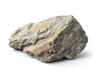 Stone isolated on white.