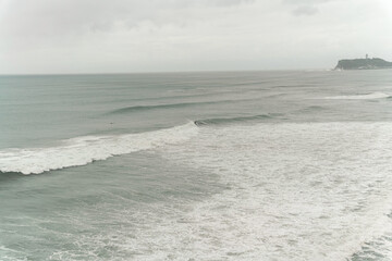 台風７号　稲村ヶ崎サーフィンBIGWAVES