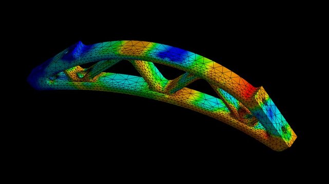 Mechanic simulation engineering - Stress and breakpoint analysis of Bracket under force and moment conditions