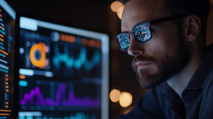 AI-powered financial advisor analyzing investment options.