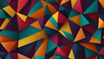 Obraz premium Colorful abstract geometric shape background. Generative AI