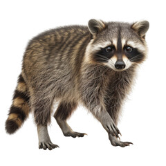 Obraz premium A Close-Up Portrait of a Curious Raccoon