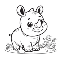 rhino cartoon page