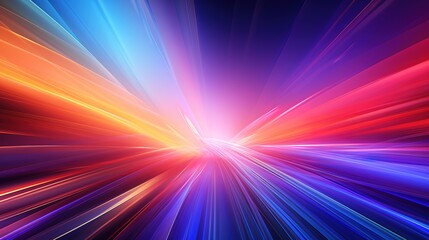 Obraz premium Abstract background of colorful converging lines.