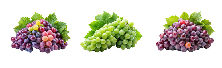 Grapes with Clipping Path &ndash; Transparent Background PNG