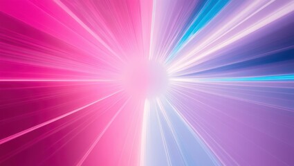 Fototapeta premium Vibrant abstract image featuring dynamic colors and light rays, creating a futuristic and energetic atmosphere suitable for digital designs