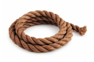 Obraz premium linen rope on a white background. Rope