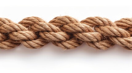 nautical rope knot isolated on white background.