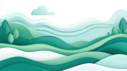 Obraz premium Explore a stunning gradient background that blends rich green tones with modern abstract textures for a luxe feel.