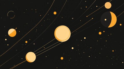 A sleek and chic design featuring a luxury black background with elegant gold lines, perfect for a modern aesthetic.