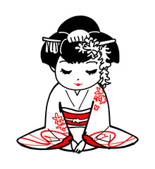 舞妓さん - お辞儀