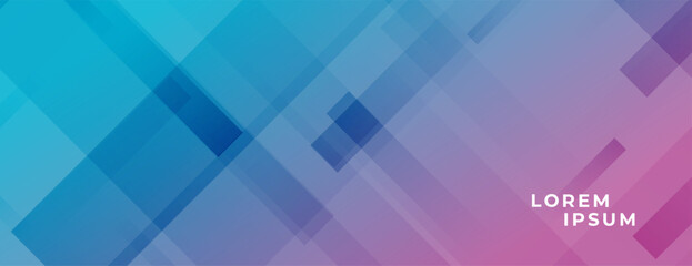 abstract shapes trendy banner with dynamic effects