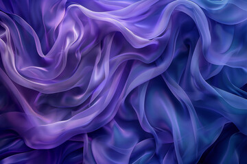 Obraz premium Abstract Flowing Fabric-Like Texture in Vibrant Purple and Blue - Creative and Artistic Design with Soft Waves and Colorful Motion