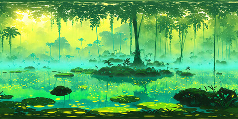 HDRI Dreamland Fantasy Equirectangular Panorama 37