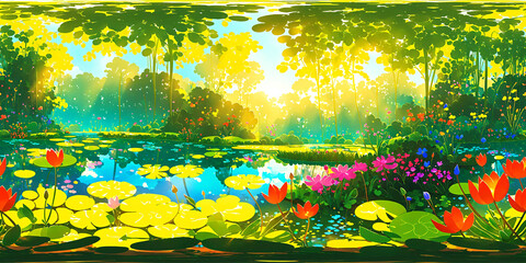 HDRI Dreamland Fantasy Equirectangular Panorama 32