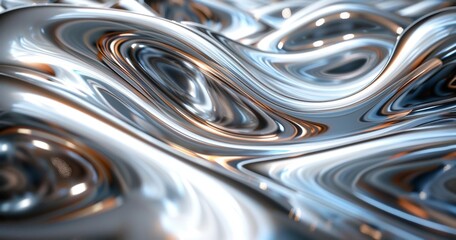 Abstract Artistry in Silver and Steel