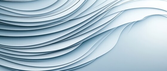 Fototapeta premium A serene abstract background with flowing layers of soft blue hues, perfect for modern design projects and calming aesthetics.