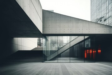 Obraz premium Architecture - A minimalist concrete structure