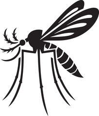 simple mosquitoes silhoutte vector style art illustration