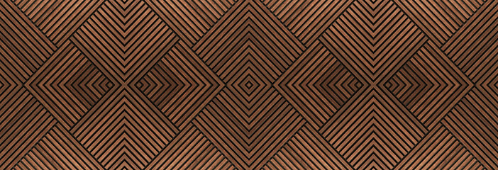 geometric wood pattern with interlocking diamond shapes formed by thin, parallel wooden strips, creating a rich, textured design