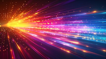 Obraz premium Abstract background with colorful streaks of light.