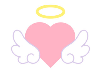 天使の羽　天使の輪　ハート