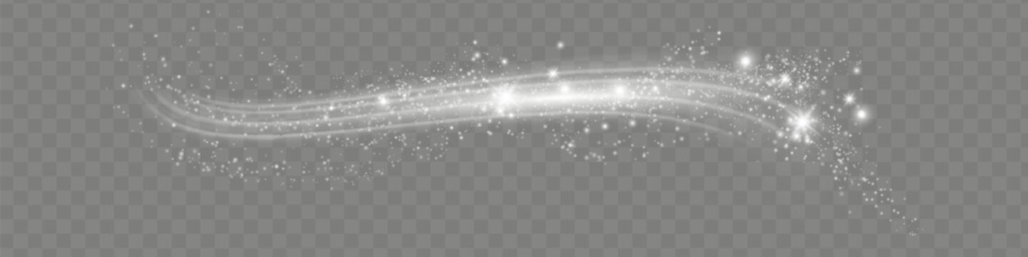 Snow and wind on a transparent background. White gradient decorative element.vector illustration. winter and snow with fog. wind and fog.