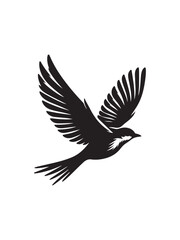 Bird silhoutee vector arts and illustrations.