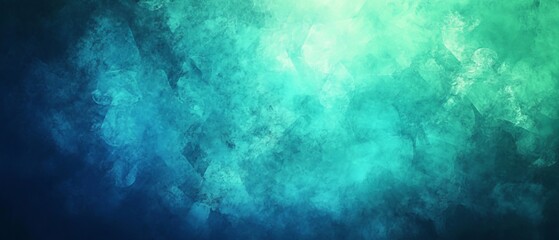 Serene Teal Green and Blue Abstract Gradient Background for Design Inspiration