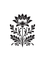 flower silhouette vector arts and illustration