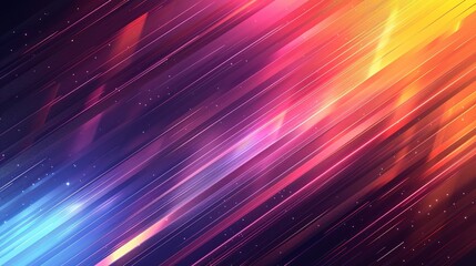 Abstract background with diagonal lines in vibrant colors.