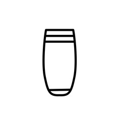 Vase Icon. Line art style design isolated on white background