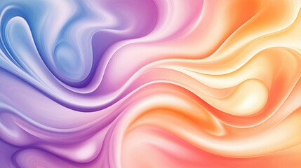 A vibrant abstract background with flowing waves of pastel colors, creating a soothing and harmonious visual experience.