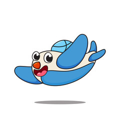 Cute airplane character