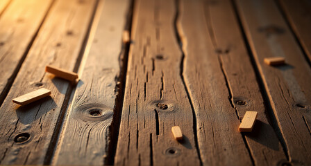old wooden table