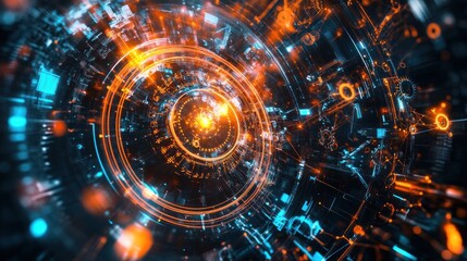 Obraz premium Abstract Technology Background