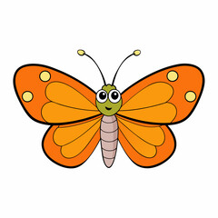 Butterfly isolated on white, butterfly vector illustration, animal vector art, butterfly silhouette, butterfly vector icon, butterfly line art, eps