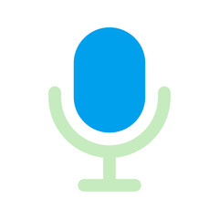 mic duo tone icon