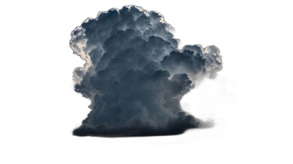 Fototapeta premium Storm clouds isolated in white background