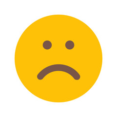 sad flat icon