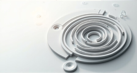 Fototapeta premium close up of a spiral