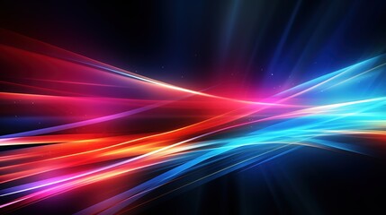 Abstract background with glowing red and blue lines.