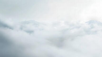 Abstract Dreamscape in White Atmosphere Background